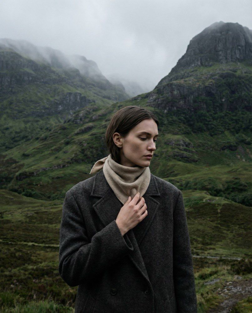 Highland redactioneel — herfst outerwear